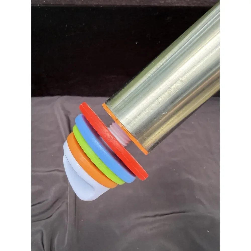 Quellance Rolling Pin 4 X Adjustable Thickness Stainless Steel Dishwasher Safe